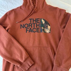 Orange The North Face camo Hoodie